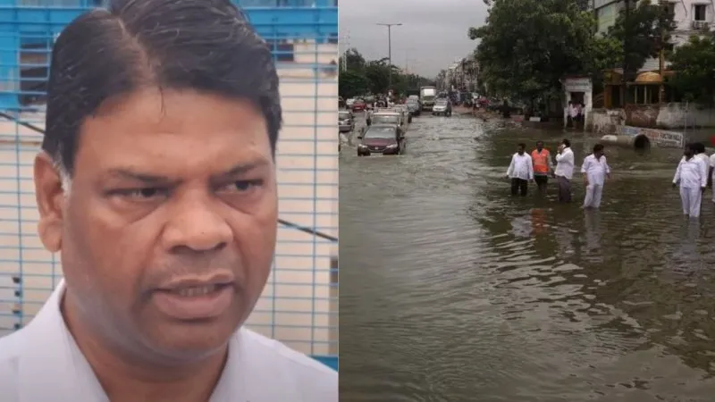 लखनऊ: डीएम सूर्य पाल गंगवार ने जलभराव की स्थिति का किया मुआयना, लोगों से की ये अपील 